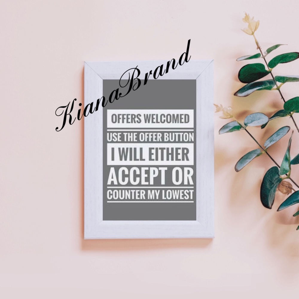 Reasonable offers are welcomed.